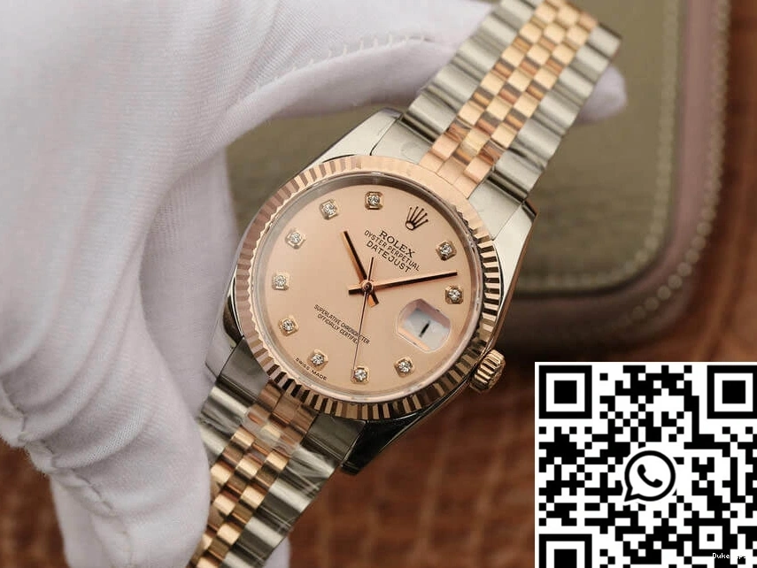 36MM Dial Rolex Factory Datejust 116231 Pink GM Diamond-set 0408